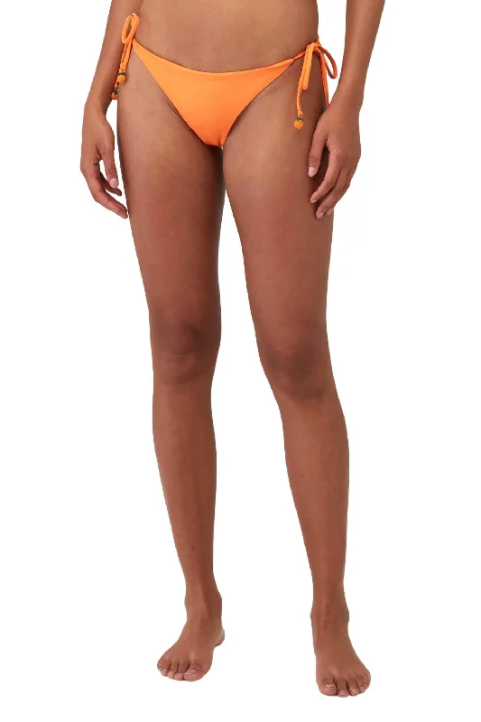 Tammy Vita Solid Bikini Bottom In Orange